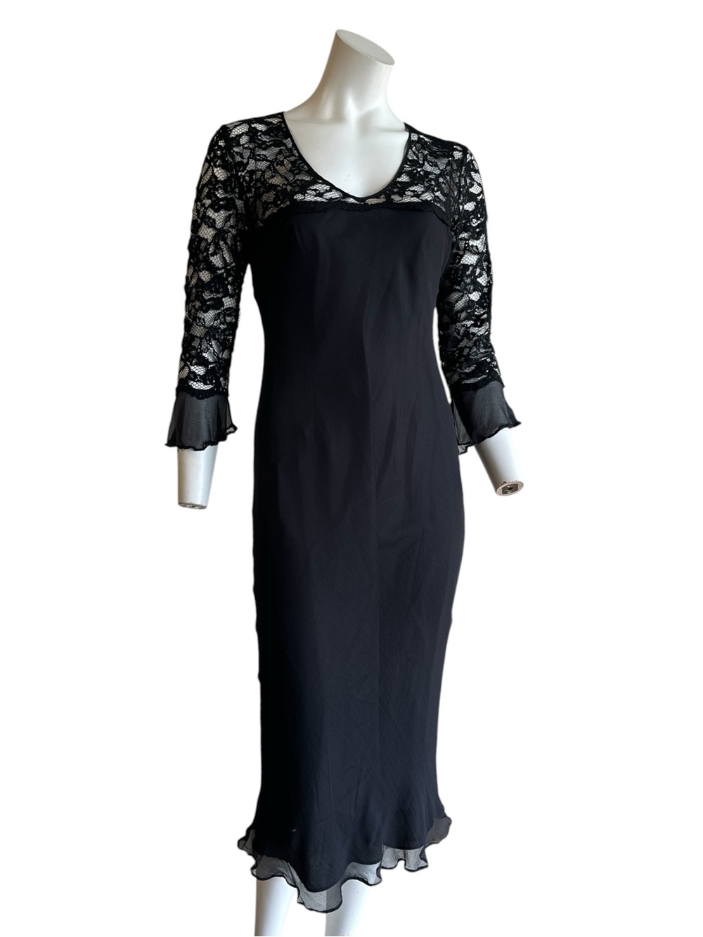 Vintage 90s y2k silk lace dress whimsigoth grunge